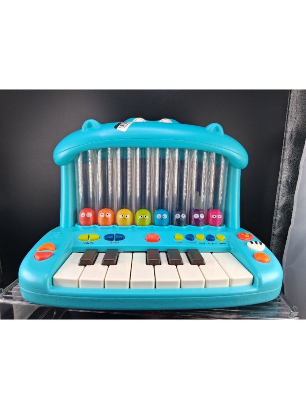 Hippo-Themed Toddler Interactive Music Keyboard With Fun Buttons